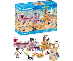 Playmobil | My Life | Cat Café | Cat Toy for Kids | Animal Figures Set | Toy f