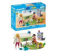 PLAYMOBIL My Life Familie met Konijnen Dierenfiguren Speelgoed voor kind