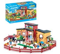 PLAYMOBIL MyLife 71599 Dierenpension, groot gastenverblijf met 10 dieren, geweld