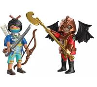 Playmobil Novelmore Knight Against Raider Burnham Duo Pack, 15 Pieces, with Weapons and Accessories