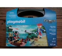 Playmobil Pirates Pirate And Soldier Briefcase With Cannon 9102 Carrying Chest