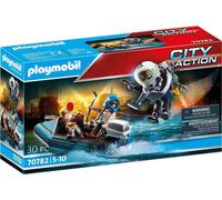 Playmobil Police Jet Pack with Boat Playset