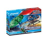 Playmobil 70569 Police Helicopter Parachute Chase Multicolor