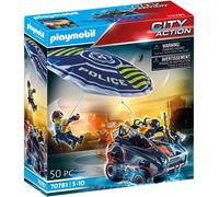 Playmobil Police Parachute with Amphibious Vehicle Playset