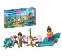 Playmobil | Princess | A Visit from Afar | 2 Princesses with Flying Carpet and Tea Party | Encourages Creativity | Princess Toy for Ages 4 and Up | 72054