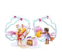 PLAYMOBIL 71362 Princess Magic: Princess Party in the Clouds, a fairy-tale magical world with cloud beds, hammocks and treasure chest, fun imaginative role-play, playsets suitable for children ages 4+