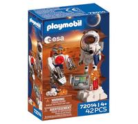 Playmobil Space ESA Astronaut with Robot, With Mars Crawler, Analysis Station and 3 Rock Samples, Space Exploration in the Children's Room, Toy Set, Fun for Children Ages 4plus, 72014
