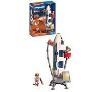 Playmobil Space ESA Mars Research Rocket, Modular rocket with launch pad and 2 astronauts, space toy set, For children aged 4 and up, 72011