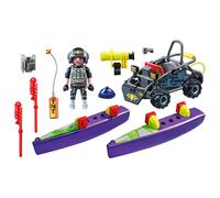 Playmobil 71147 City Action Tactical Multi-Terrain Quad, convertible SWAT speedboat, fun imaginative role-play, playset suitable for children ages 5+
