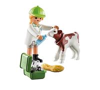 Playmobil Special Plus 70252 Vet with Calf and Veterinary Case, for Ages 4+