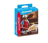 Playmobil Special Plus 71161 Pizza Chef - 13-Piece Figure Set with Pizza Oven Accessories - Ages 4+