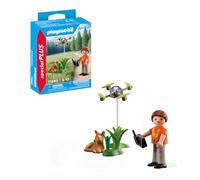Playmobil Special Plus 71880 Fawn Rescue with Drone - Wildlife Rescue Playset for Kids Ages 4+, Forest Explorer Figure & Accessories