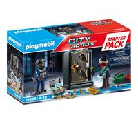 Playmobil 70908 City Action Starter Pack Police Bank Robbery, Suitable Playset for Children Ages 4+