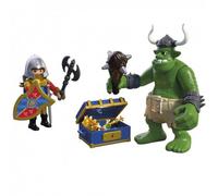 Playmobil Troll With Lion Knight Treasure Construction Game