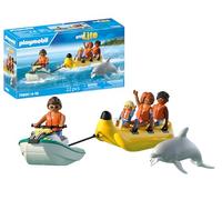 Playmobil | Vacation on the Beach | Banana Boat Tour | Toy for ages 4 and up | Gift for children | Encourages creativity & a sense of adventure | Water fun with figures & jet ski | 71905