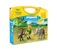 Playmobil Wild Life Caregiver Case And Savanna Animals 5628