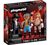Playmobil | WWE® | Attitude Era Multipack | Figure Set with Undertaker, “Stone Cold” Steve Austin & Triple H | For Fans Aged 5+ | 71957