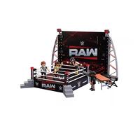 Playmobil | WWE® | WWE RAW Ring Collectors Set | Wrestling Ring with CM Punk, Seth Rollins, Referee, Cameraman & Accessories | For Fans Aged 5+ | 71956