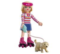 Playmobil | Barbie x Malibu | Roller Skate Set with Puppy Taffy & Convertible Sneakers | For Children Aged 4+ | 72126