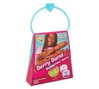 FabLab Berry Burst Glitter Tattoo | Straberry-Scented Temporary Glitter Tattoos | Includes Scented Glue & Stencils | Made With Bio-Glitter | For Ages 8+