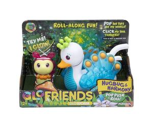 PlayMonster Glo Friends Hugbug & Harmony: Push! Pop! Roll!