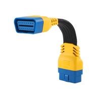 PLAYOCCAR OBD-II Extension Cable 16 Pin Male to Female Adapter, OBD2 Extender Cord for Automotive OBD Diagnostic Scan Tool with Nylon Protection (20cm/7.87inch)