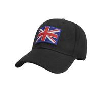 Playoff Hat New British Flag Four Season Outdoor Baseball Caps for Men and Women and English Fans in Europe Girls Cap (Black, One Size)
