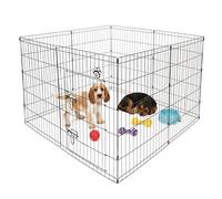 Playpen Puppy With Water Resistant Floor by Cozy Pet for Dogs Puppies Rabbits Guinea Pigs, Play Pen Dog Cage Crate Rabbit Run PP02 + Floor