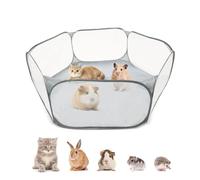 Playpen Small Animals, Foldable Cage Tent Exercise Fence, Portable Hamster Run, Breathable and Transparent Exercise Fence, for Guinea Pigs, Guinea Pig Hamsters, Chinchillas Puppies