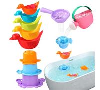 Playpool Toys, Bath Toys, Beach Toy, Floating Water Fun, Sensory Learning Playset, 1 Set Colorful Design, For Kids Age 1-4, Pool, Shower, Travel, Outdoor Use