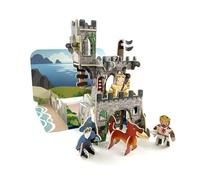 PLAYPRESS Legends Castle - Eco-Friendly Building Toys - Easy Storage - Construction Toys for Ages 6+