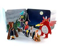 PLAYPRESS Room on the Broom Pop-out Playset - Based on the Book by Julia Donaldson and Axel Scheffler - Eco-Friendly Building Toys - Easy Storage - Construction Toys for Ages 4+