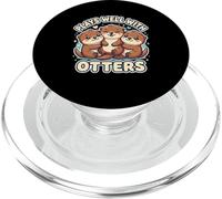 Plays Well With Otters Funny Otter Lover Kawaii PopSockets PopGrip for MagSafe
