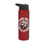 Plays Well with Otters Stainless Steel Insulated Water Bottle