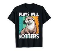 Plays Well with Otters T-Shirt