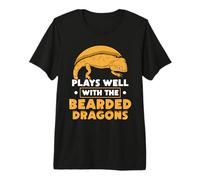 Plays Well with The Bearded Dragons Premium T-Shirt