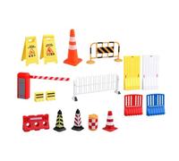 Playset Street Signs,Road Signs for Kids Play Traffic Toys | 17x Road Safety Facilities Play Traffic Toys, Traffic Road Signs Educational Playset, Street Signs Road Signs for Kids