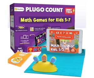 PlayShifu STEM Toy Math Game - Plugo Count (Kit + App with 5 Interactive Math Games) Educational Toy for 4 5 6 7 8 year old Birthday Gifts | Story-based Learning for Kids (Works with tabs/mobiles)