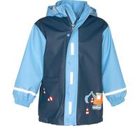 Playshoes Boy's Rain coat construction site 408548, 17 - Blue, 98