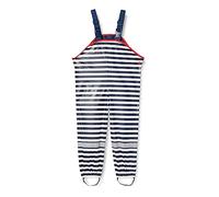 Playshoes Boy's Rain dungarees maritime 405426, 171 - Navy/White, 86