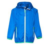 Playshoes Boy's Rain Jacket, Functional Jacket With Storage Bag Coat, Blue, 3-4 Years (104)