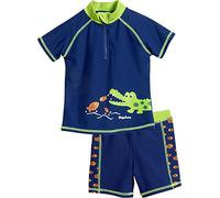 Playshoes Boy's UV protection crocodile bathing set 461162, 11 - Navy, 110-116