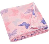 Playshoes Fleece Blanket, Pink Butterflies, 75 x 100 cm