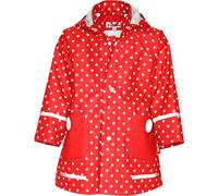 Playshoes Girl's Points Raincoat, Red, 7-8 years (128)