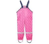 Playshoes Girls Rain dungarees with hearts 405429, 18 - Pink, 128