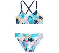 Playshoes Girls' Two-Piece Bikini, Petrol Tropical, 146/152 cm