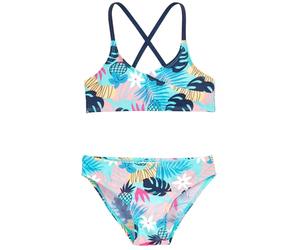 Playshoes Girls' Two-Piece Bikini, Petrol Tropical, 146/152 cm