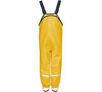 Playshoes Girl's Waterproof Rain Dungarees With Fleece Lining Rain Trousers, Yellow, 6 Size:5-6 Years (116 cm)
