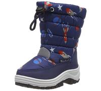 Playshoes Warm Lining Snow Shoes Classic Schneestiefel, Blue Marine Space, 10.5 UK Child
