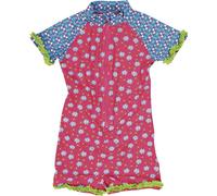 Playshoes Kinder Badehose UV-Schutz Einteiler Blumen Pink